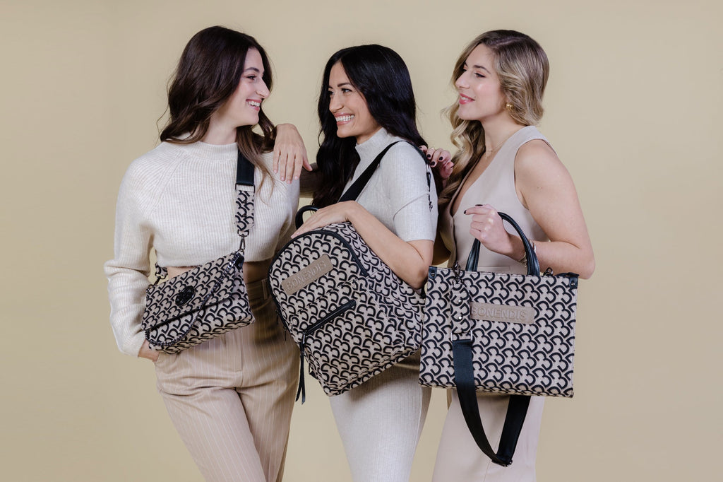 Canvas flap bag grey- bonendis