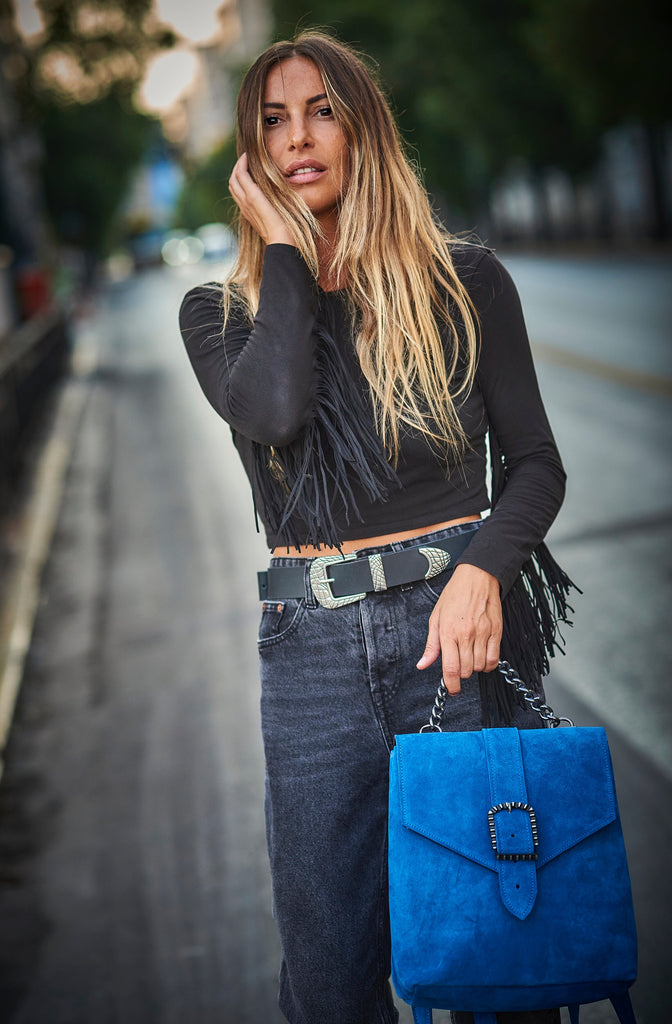 Kayla Leather Belt Tabac- Bonendis